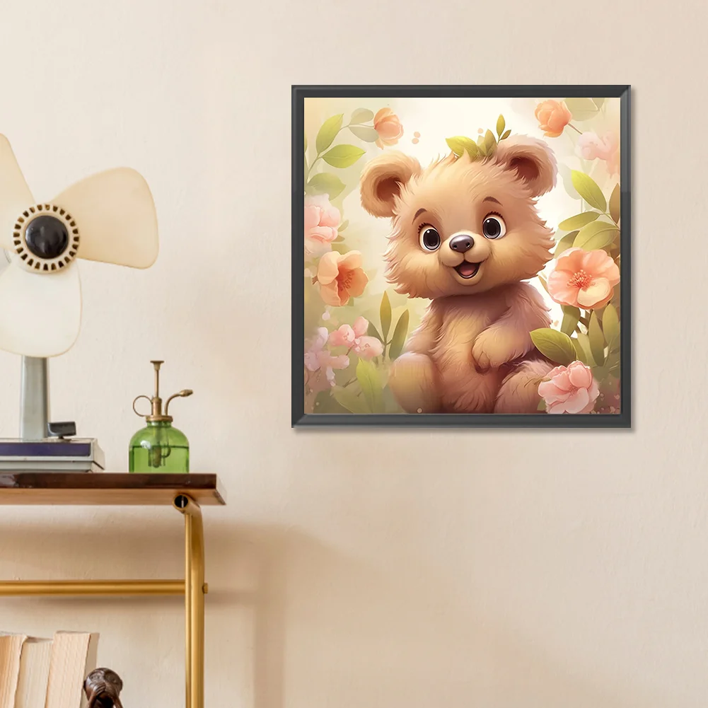 Diamond Painting - Full Round Drill - Bear(Canvas|30*30cm)