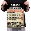 Garage Shop Rates - Vintage Metal Signs - 20*30cm/30*40cm - Warning