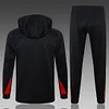 Joyfball 2024/2025 Liverpool Half-Pull Hat Style Training Suit Black Jersey 1:1 Thai Quality Set