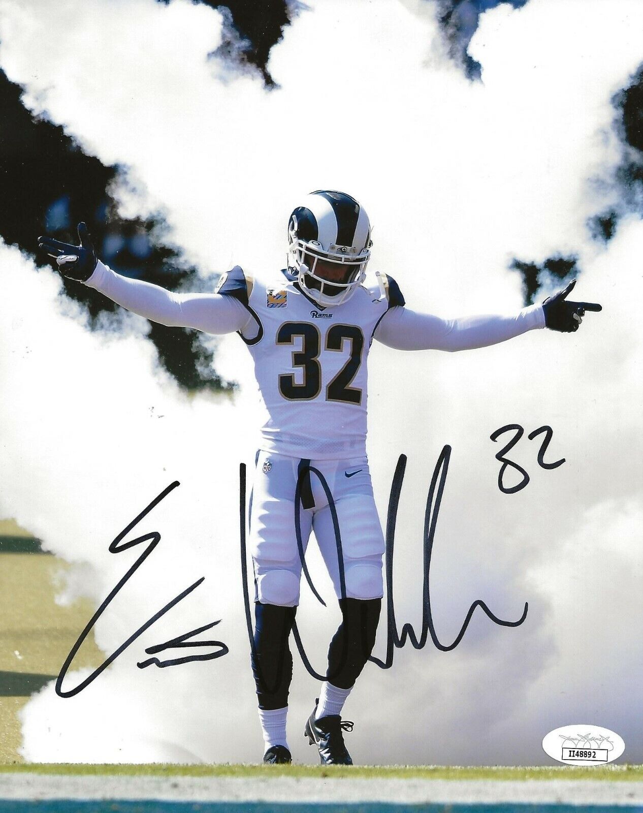 Eric Weddle signed LA Los Angeles Rams 8x10 Photo Poster painting autographed JSA