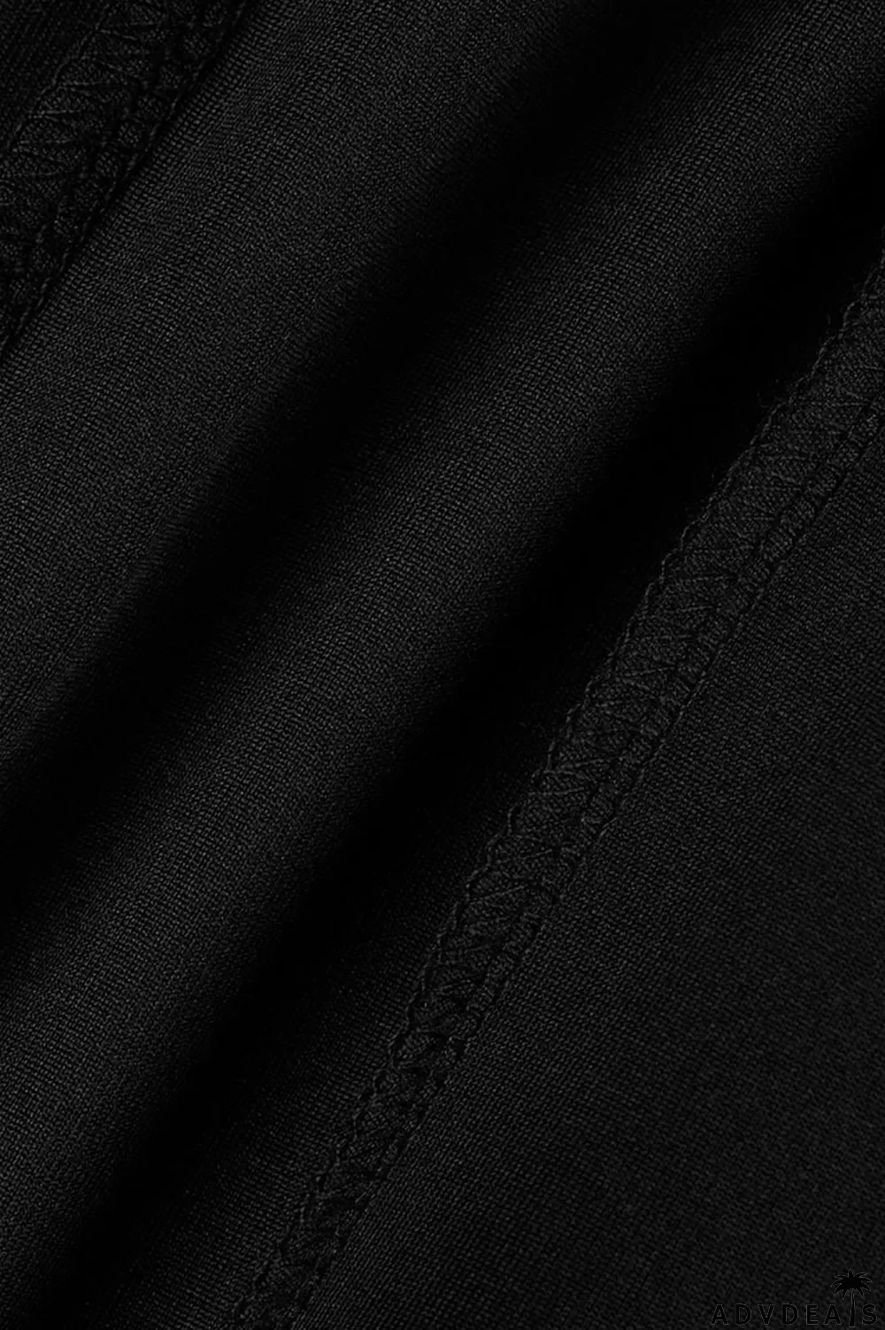 Black Sexy Solid Hollowed Out Patchwork Asymmetrical Halter Sleeveless Two Pieces