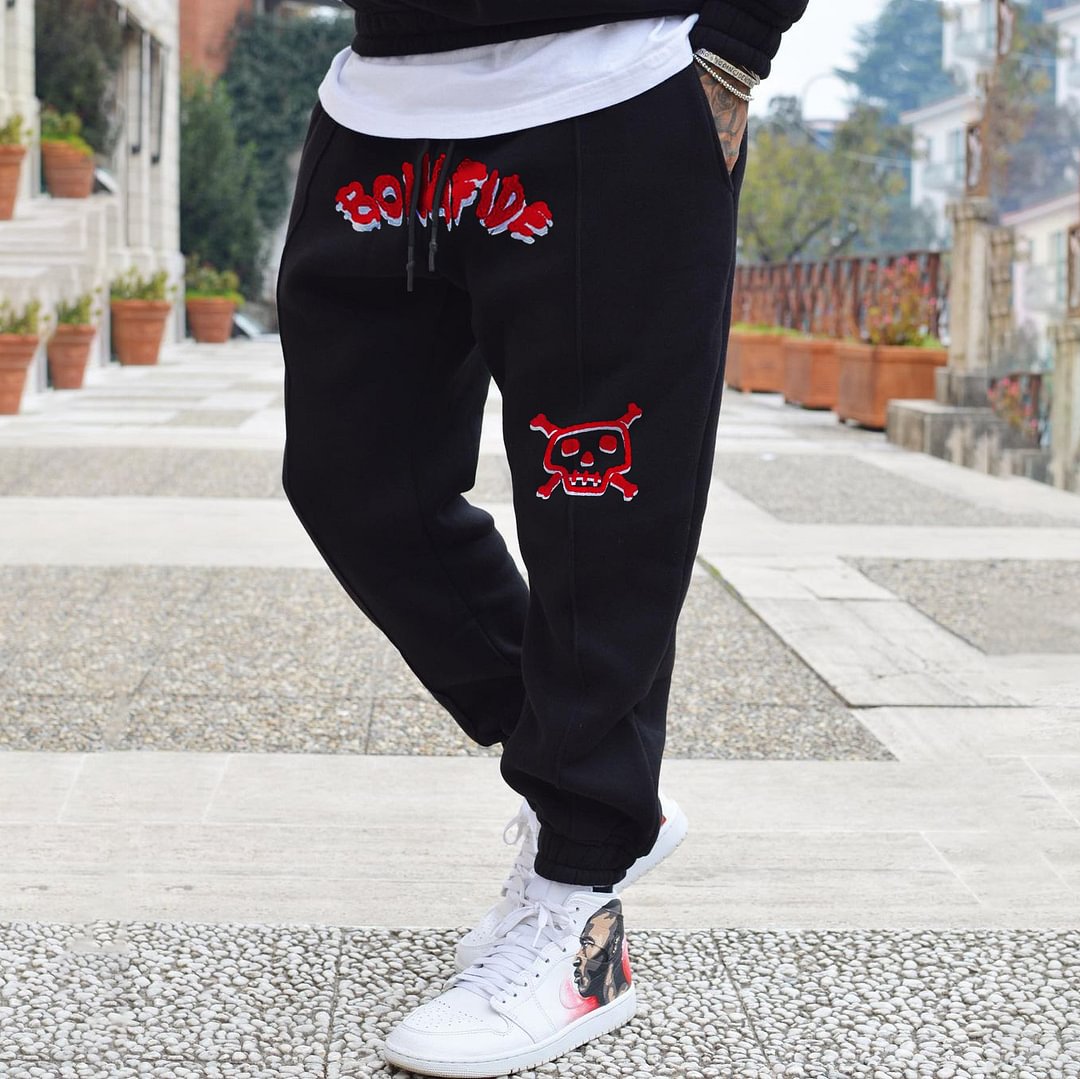 Street style trend printing casual loose sweatpants