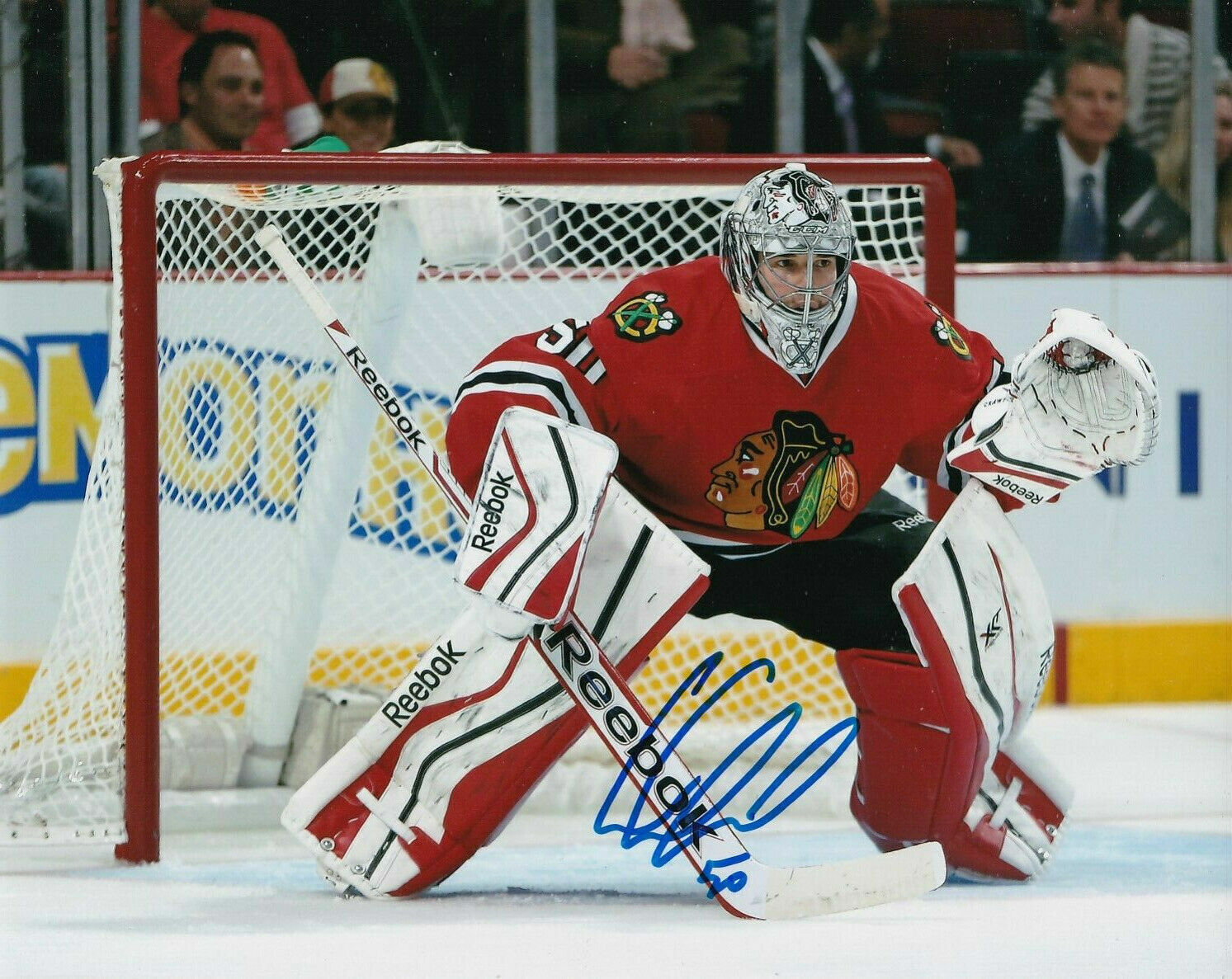 Corey Crawford Autographed Signed 8x10 Photo Poster painting ( Blackhawks ) REPRINT