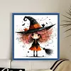 Witch-11CT Stamped Cross Stitch 45*45cm/17.72*17.72in