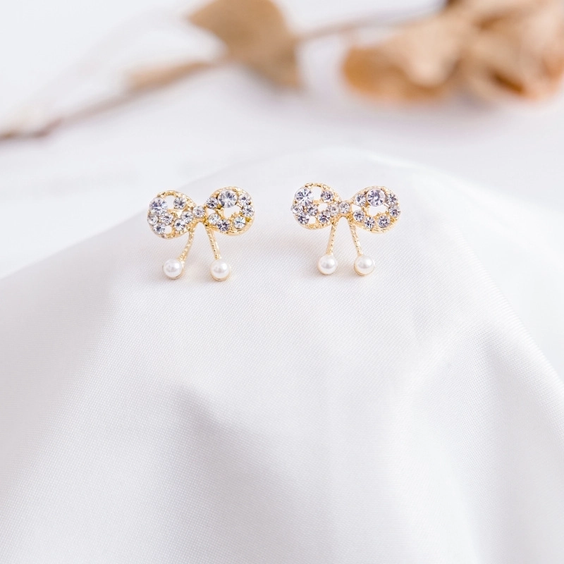 1 Pair Minimalist Classic Style Round Beaded Imitation Pearl Earrings Ear Studs