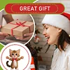 Xmas Acrylic Shaking Head 5D DIY Diamond Art Tabletop Decorations for Home (Cat)