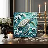 uk.everydayedeals DIY Pearl Painting With Frame - Handmade Self-Adhesive Pearls - Turtle(25*25cm)