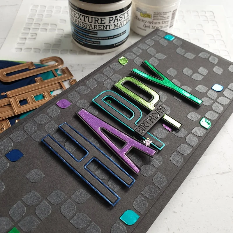 Piggy Craft metal cutting dies cut die mold Letter number message frame Scrapbook paper craft knife mould blade punch stencils