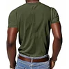  Men's V-Neck Ribbed T-Shirt - Stylish and Comfortable for Everyday Wear by Inlyline