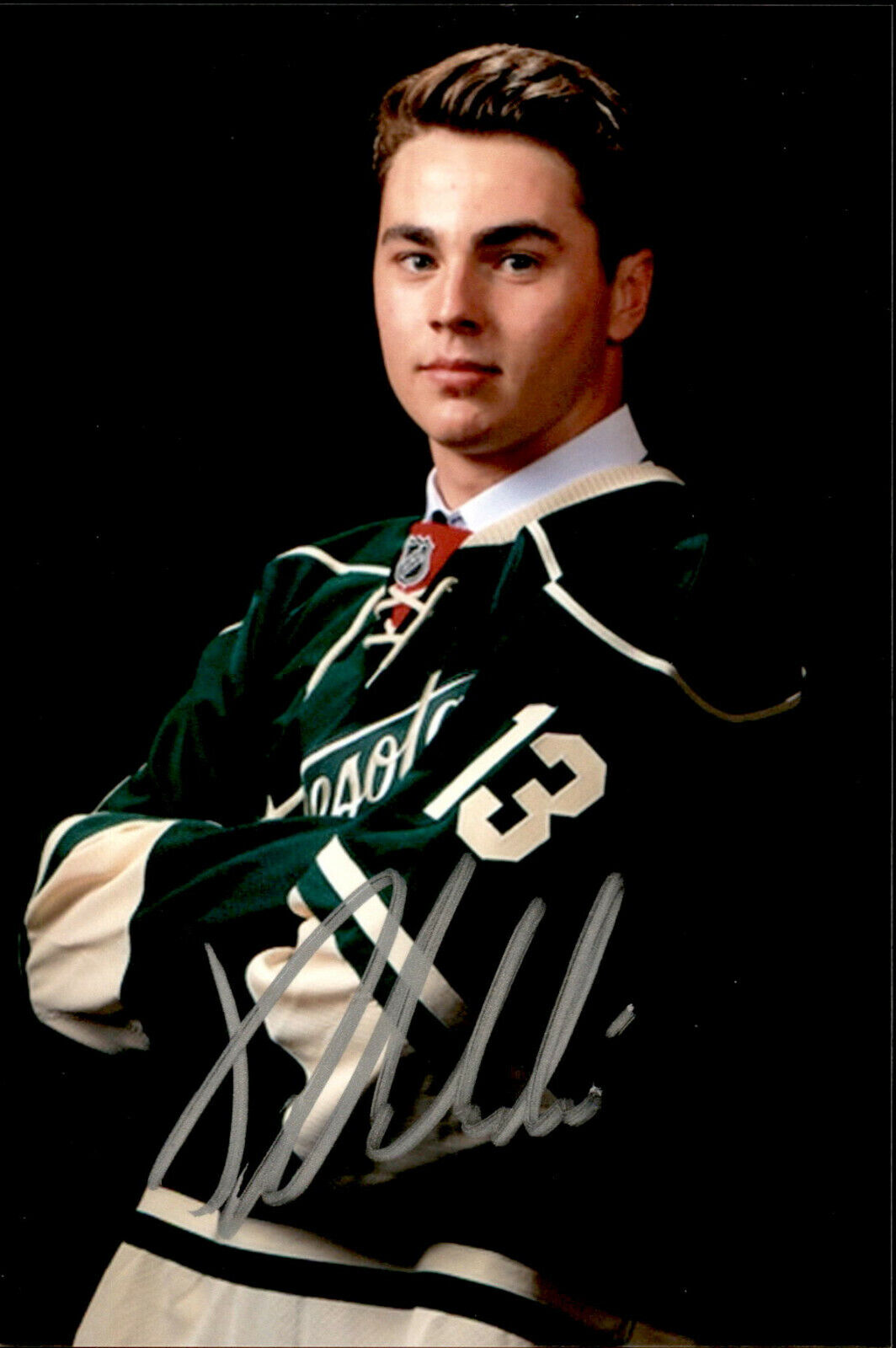 Dylan Labbe SIGNED 4x6 Photo Poster painting MINNESOTA WILD