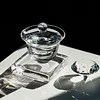 Heat-resistant crystal glass tea set, high-end tea bowls, tea ceremony utensils