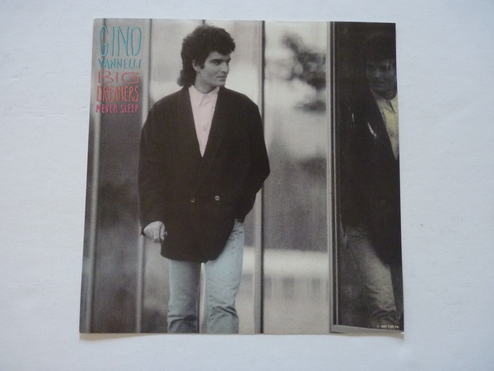 Gino Vannelli Big Dreamers Never Sleep LP Record Photo Poster painting Flat 12X12 Poster