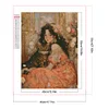 Diamond Painting -DIY Round Partial AB Drill Literary Retro Girl(45x55cm)