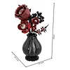 Gothic Floral Flower Model Set Eye-Catching Table Centerpiece Horror Skeleton Bouquet Building Set for Adults Kids Holiday Birthday Gift (Eyeball Flower)