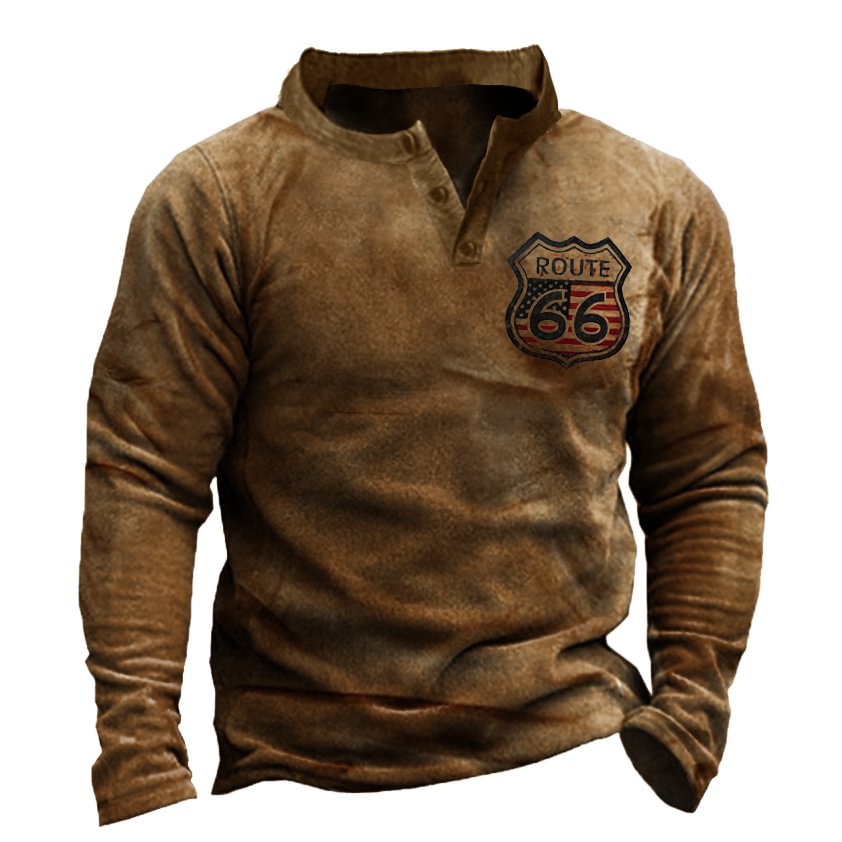 Men's Outdoor Fleece Warm Henry Collar Sweatshirt-Compassnice®