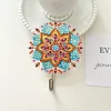 6pcs/set DIY Special-shaped Diamond Painting Wall-mounted Key Hook Kit (Mandala)
