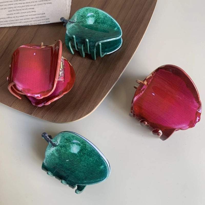 Cute Women’s Apple Arylic Hair Claws