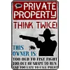 Warning - Vintage Metal Signs - 20*30cm/30*40cm - Warning