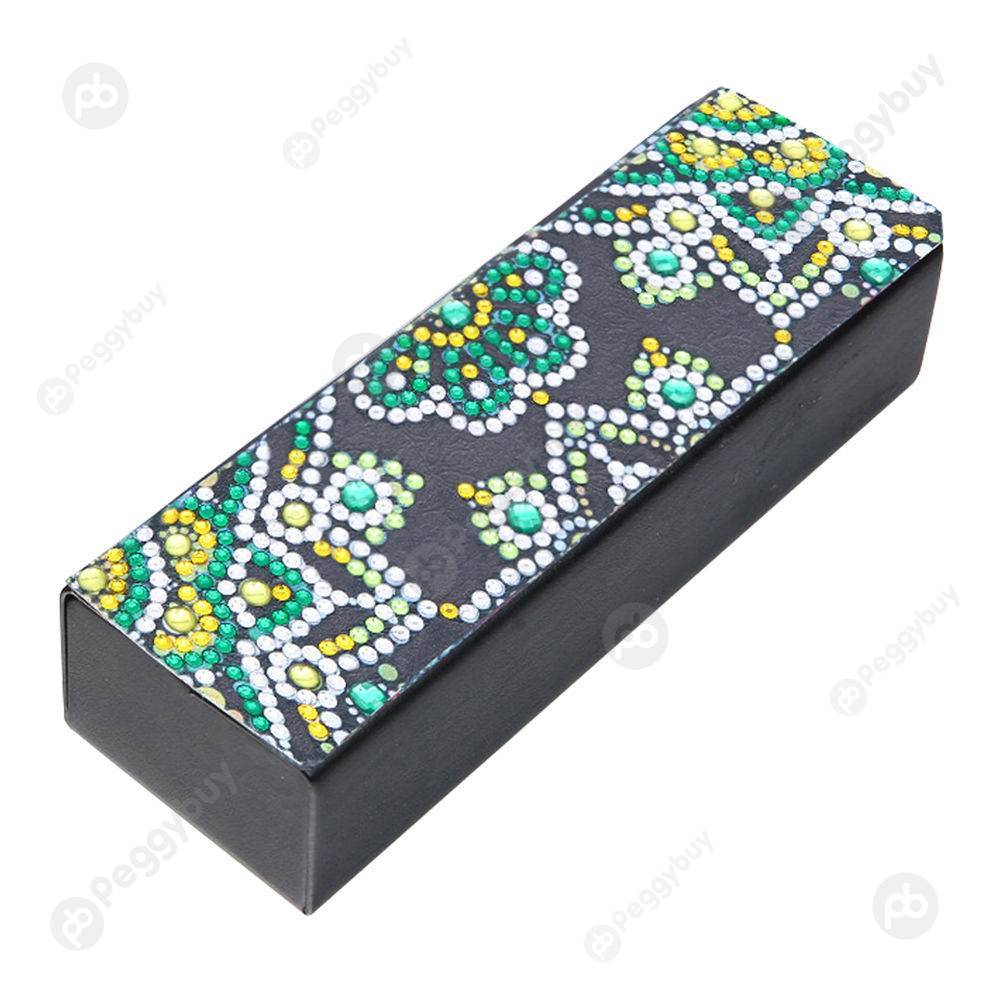 

Green Pattern-DIY Creative Diamond Glasses Storage Box, 501 Original