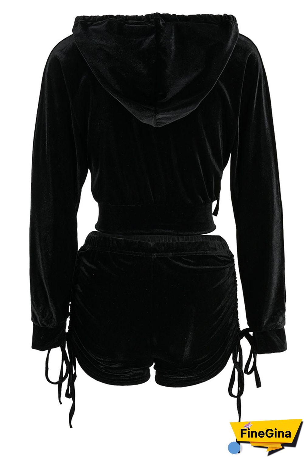 Blue Street Patchwork Solid Draped asymmetrical Straight Long Sleeve Two Pieces