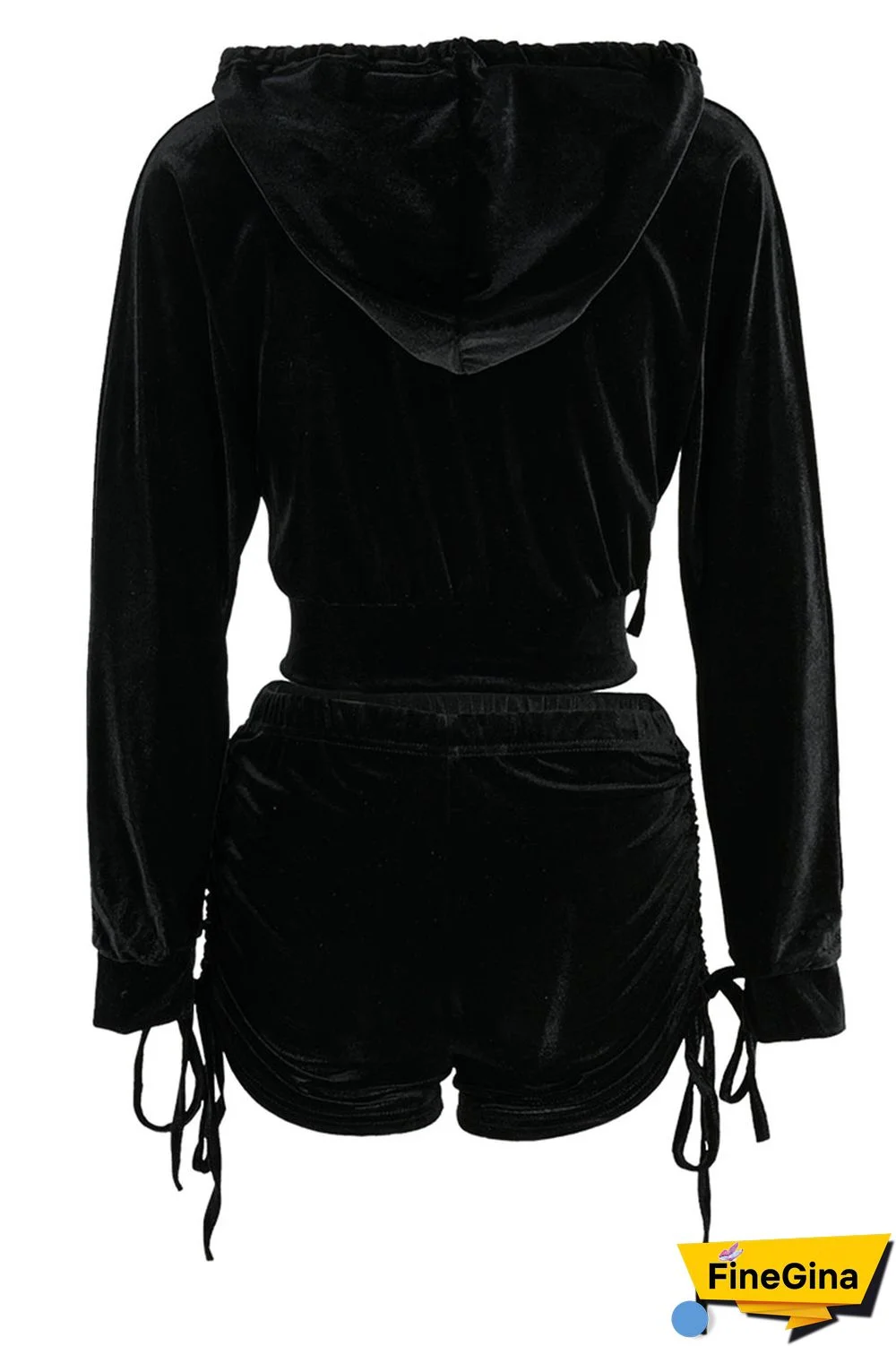 Blue Street Patchwork Solid Draped asymmetrical Straight Long Sleeve Two Pieces