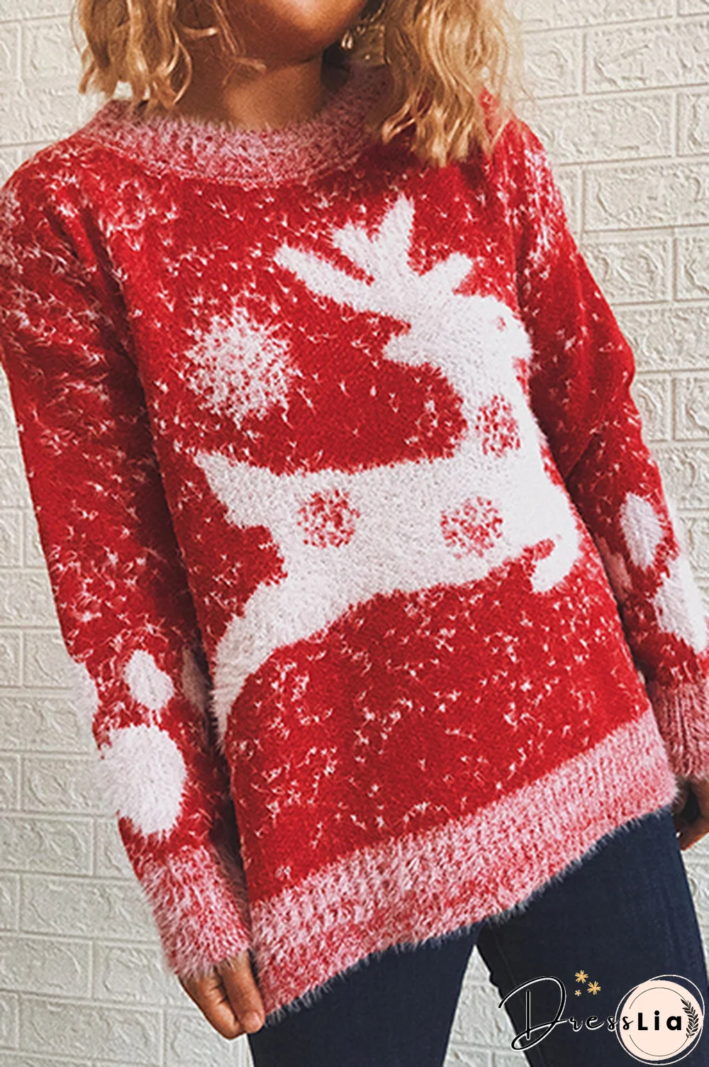 Casual Wapiti Split Joint  Contrast O Neck Tops