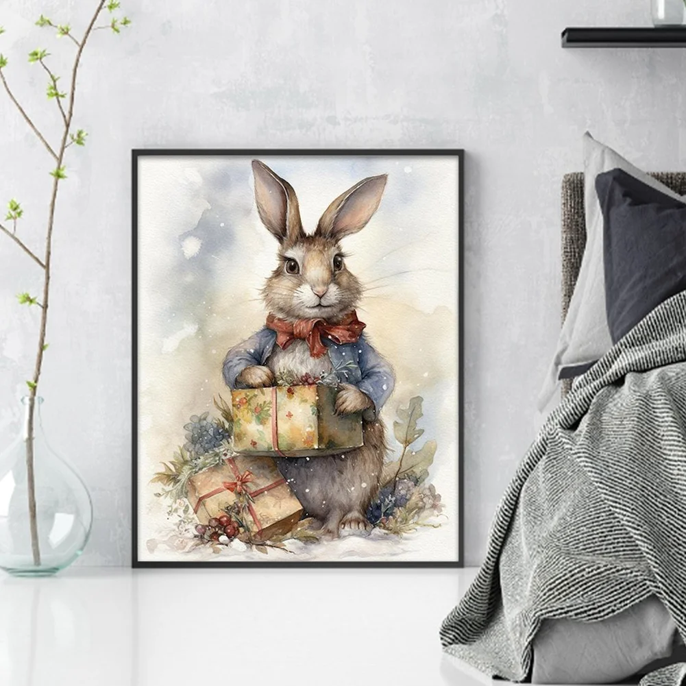 14CT Full Stamped Cross Stitch - Rabbit(Canvas|40*50CM)