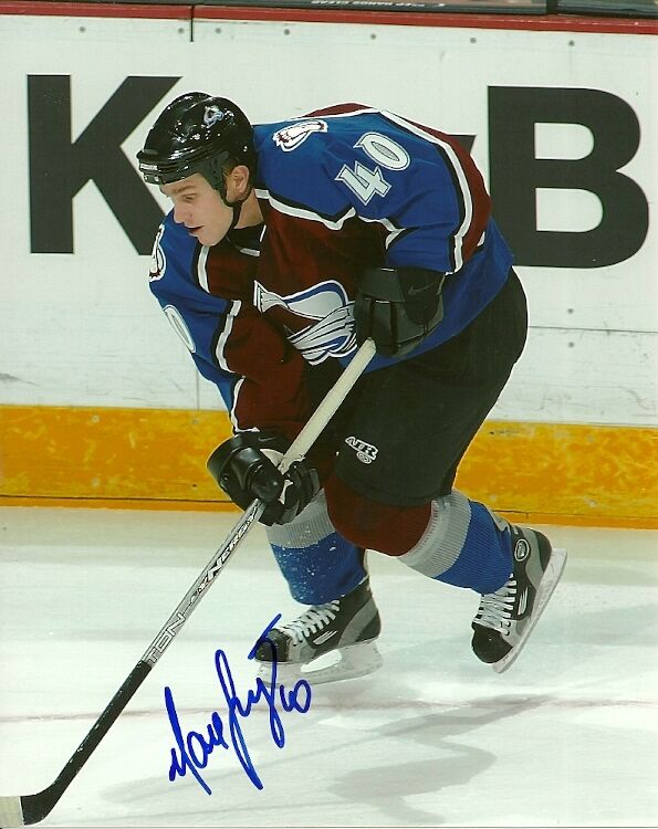 MAREK SVATOS SIGNED COLORADO AVALANCHE 8x10 Photo Poster painting #2 Autograph