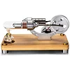 Hot Air Stirling Engine Colourful LED Single Flywheel Education Toy Electricity Power Generator