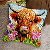 Animal-DIY Latch Hook Rug Pillowcase Kits 43*43cm