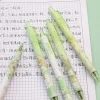 6PCS Matcha Blue Pink 0.5mm Black Gel Pen Set School Student Office Cute Stationery