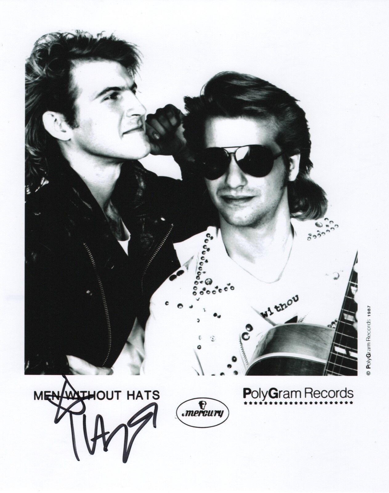 Ivan Doroschuk of Men Without Hats REAL SIGNED 8x10 Photo Poster painting #2 COA Safety Dance