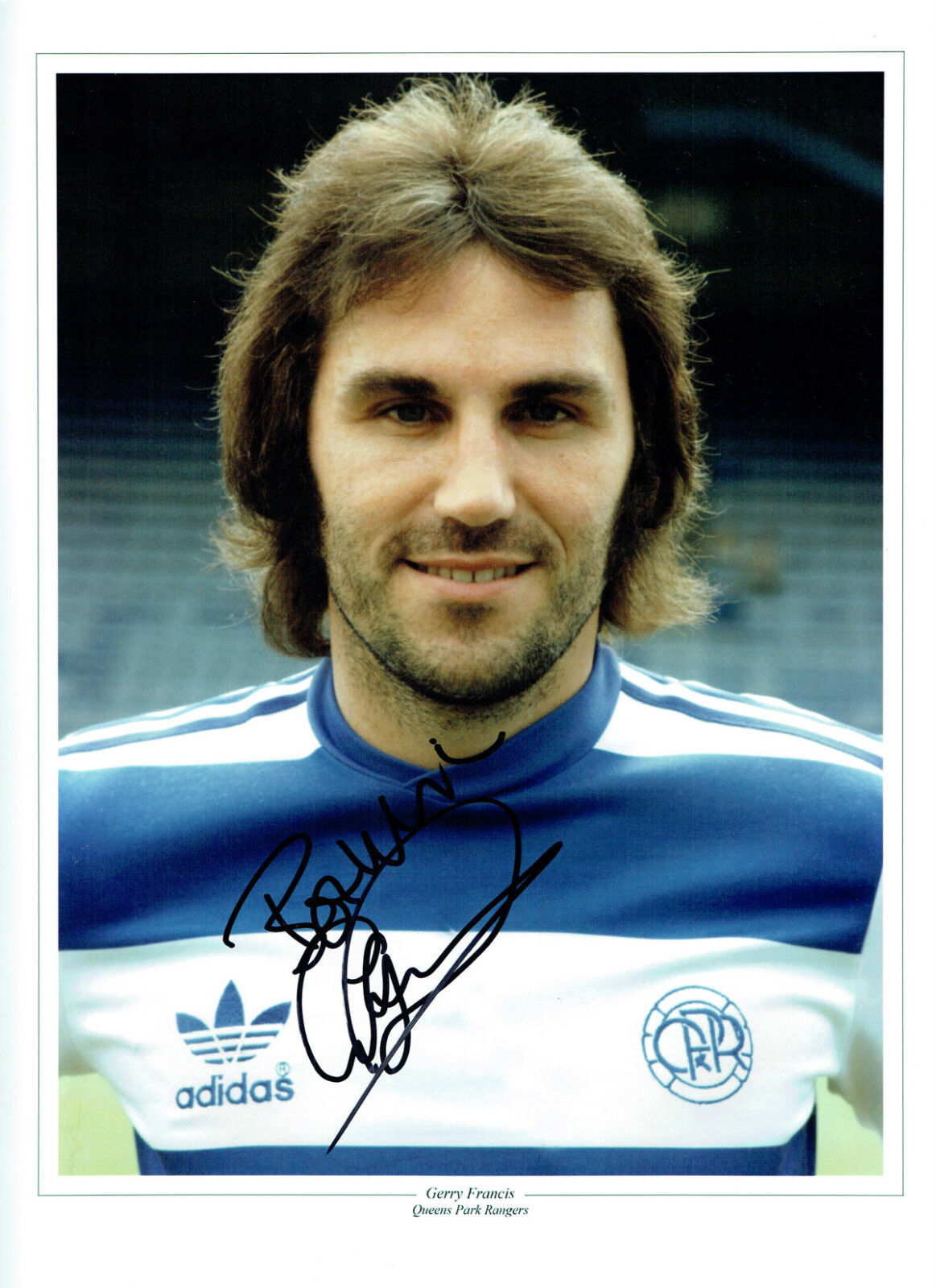 Gerry FRANCIS Signed Autograph Queens Park Rangers 16x12 QPR Photo Poster painting AFTAL COA