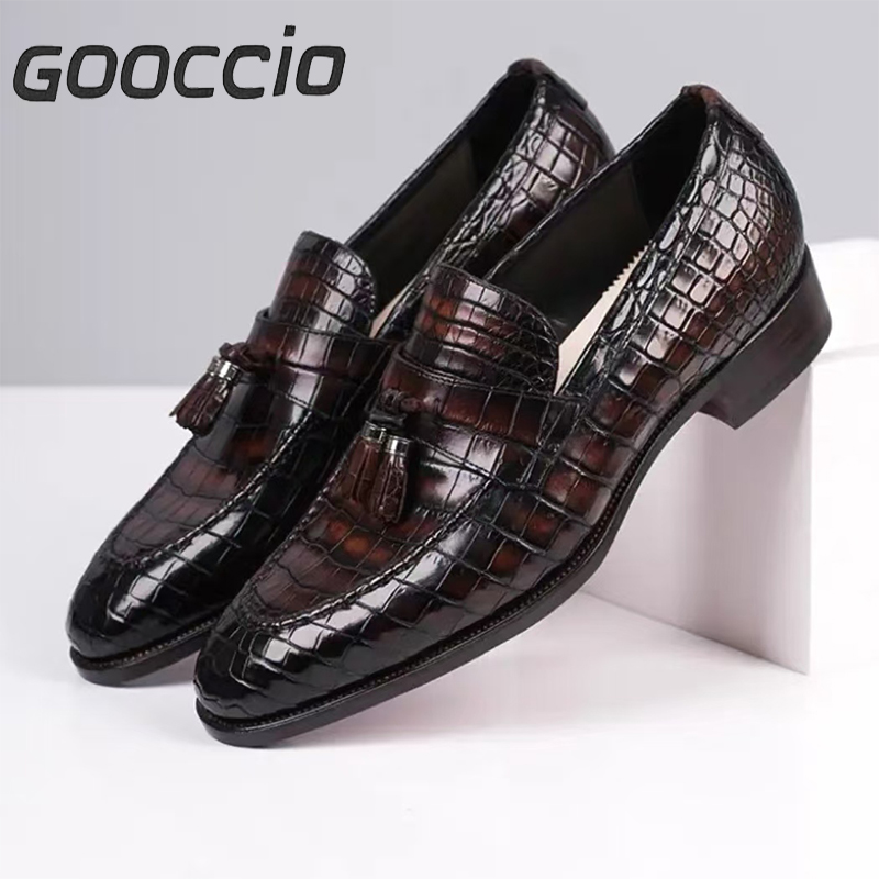 MY202 Crocodile Leather Dress Shoes/Loafer Shoes For Men GOOCCIO   