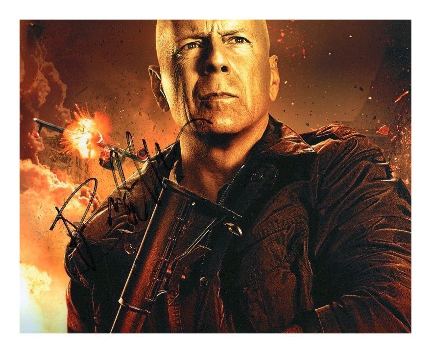 BRUCE WILLIS AUTOGRAPHED SIGNED A4 PP POSTER Photo Poster painting PRINT 1