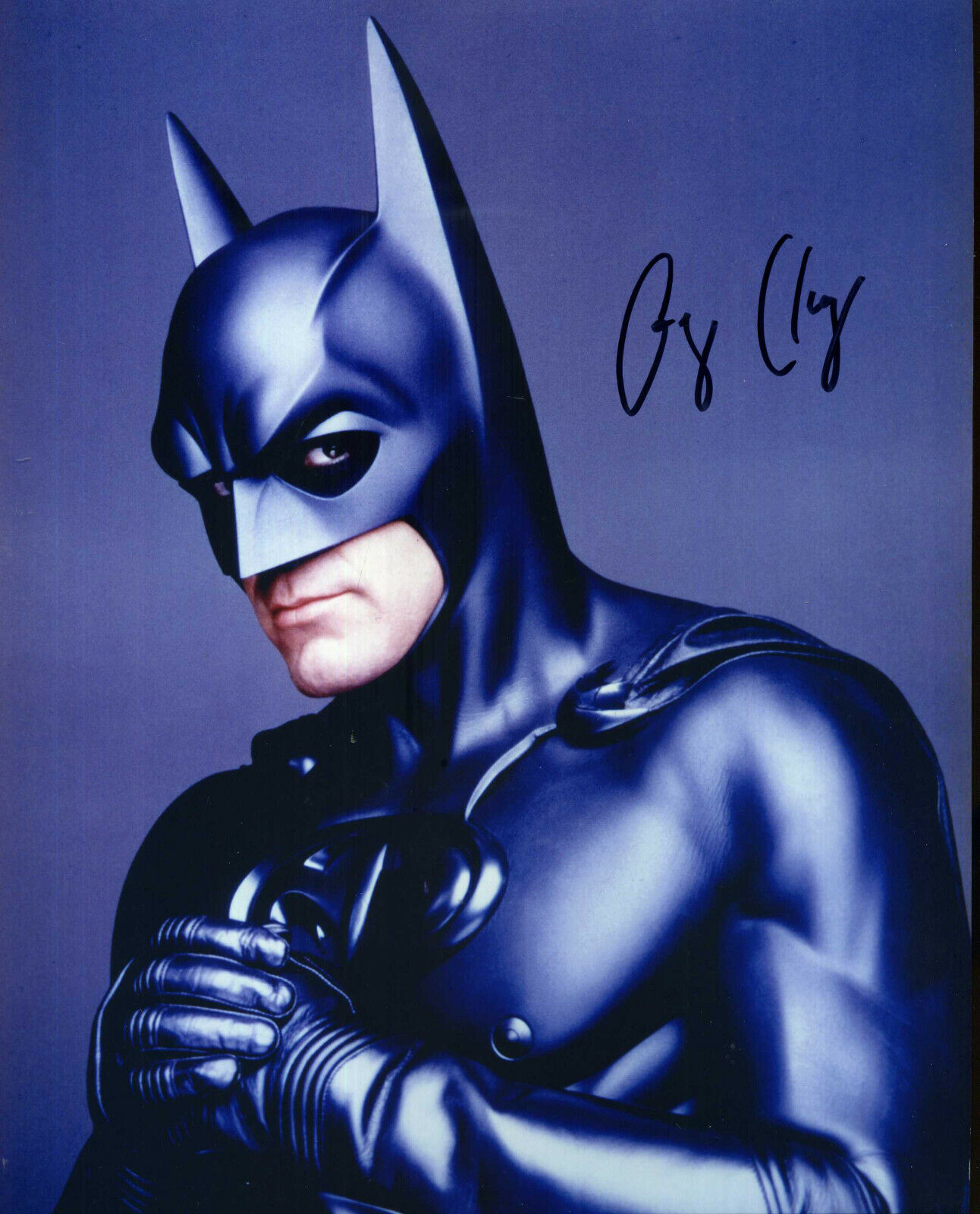 GEORGE CLOONEY Signed 'Batman' Photo Poster paintinggraph - Film & TV Star Actor - preprint
