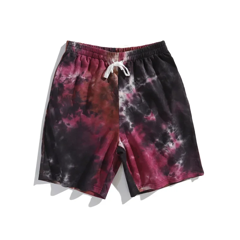 Men's Summer Tie-Dye Casual Loose Short Trousers Beech Pants