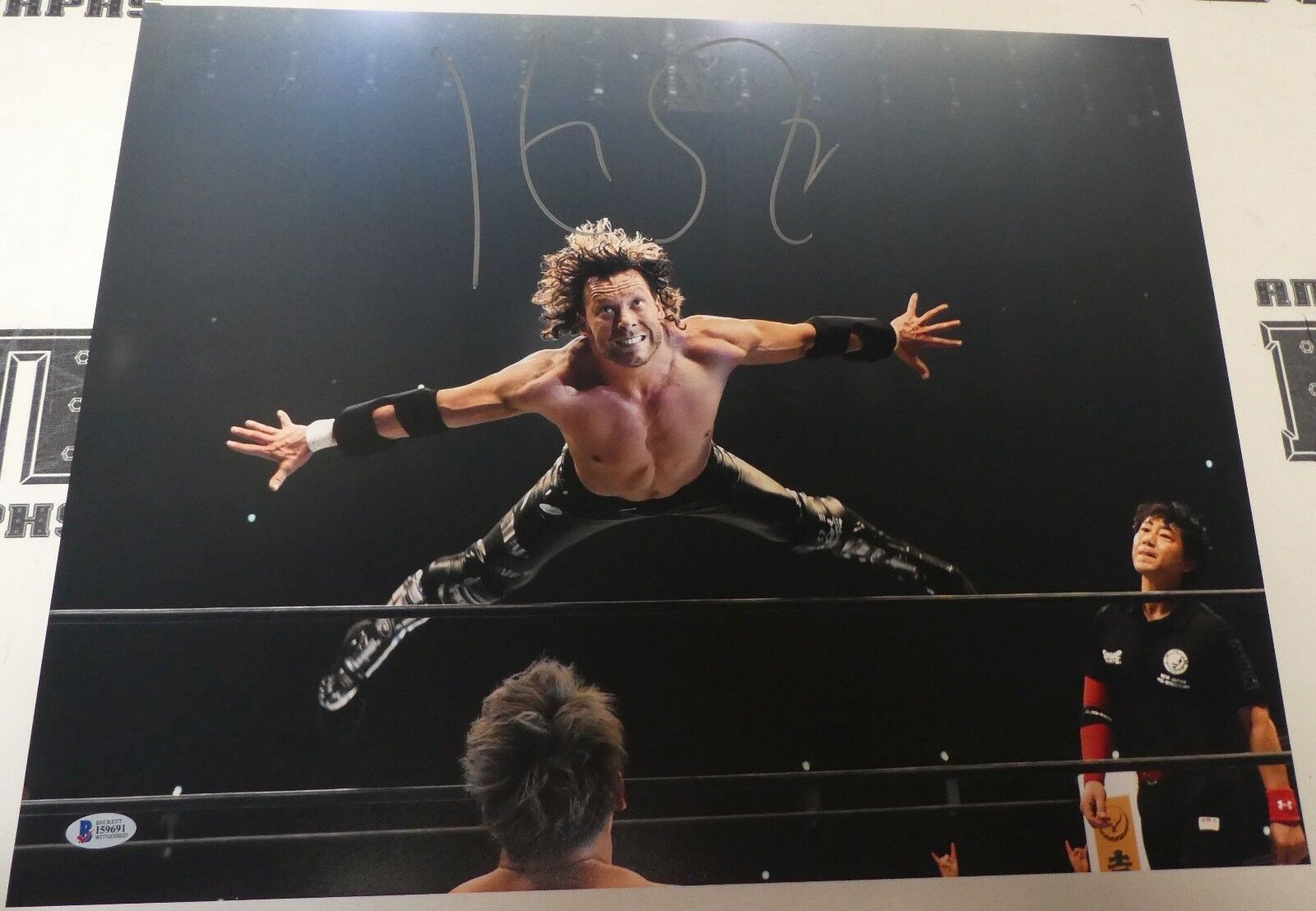 Kenny Omega Signed 16x20 Photo Poster painting BAS COA New Japan Pro Wrestling Bullet Club ROH 9