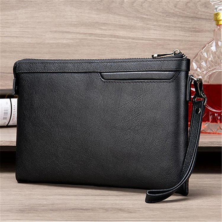 Mens Fashion Casual Soft Plain Business Multipurpose Clutch Bags