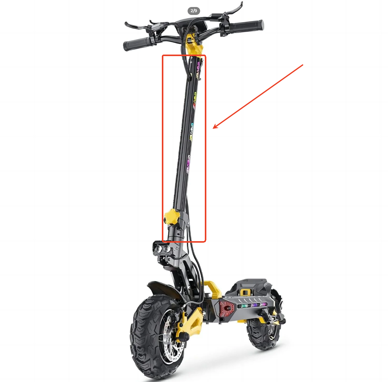 iENYRID ES60 Electric Scooter Pole Assembly(Includes mounting clips) Ienyrid-eu