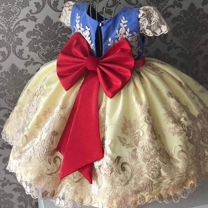 Fancy Cosplay Princess Dresses For Wedding Halloween Party Costume Kids Party Birthday Print Star Dress Girls Holiday Clothes