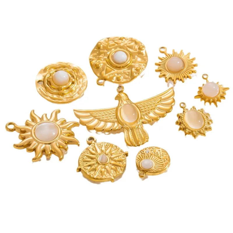 1 Piece 11.1*11.2MM 15.7*17MM 304 Stainless Steel Heart Shape Pendant Chain Jewelry Accessories