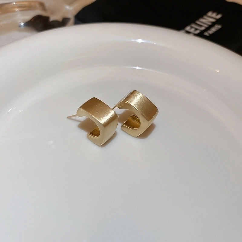 Silver Needle  Exaggerated Lovely Earrings Light Luxury High-grade Niche Earrings Fashion Metal Temperament Earrings For Women