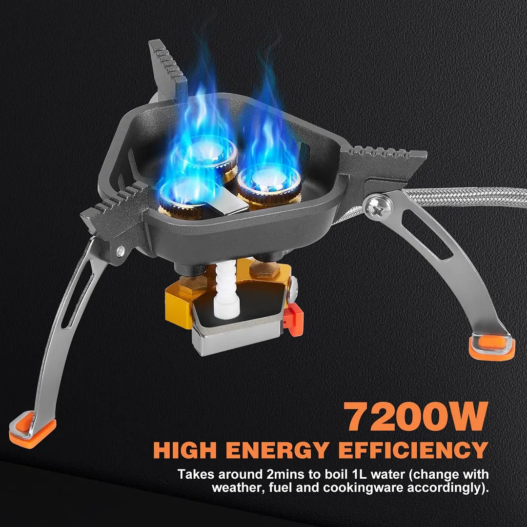 🔥LAST DAY 49% OFF🌟9900W/7200W Windproof Camping Stove. Camping Gas Stove with Piezo Ignition