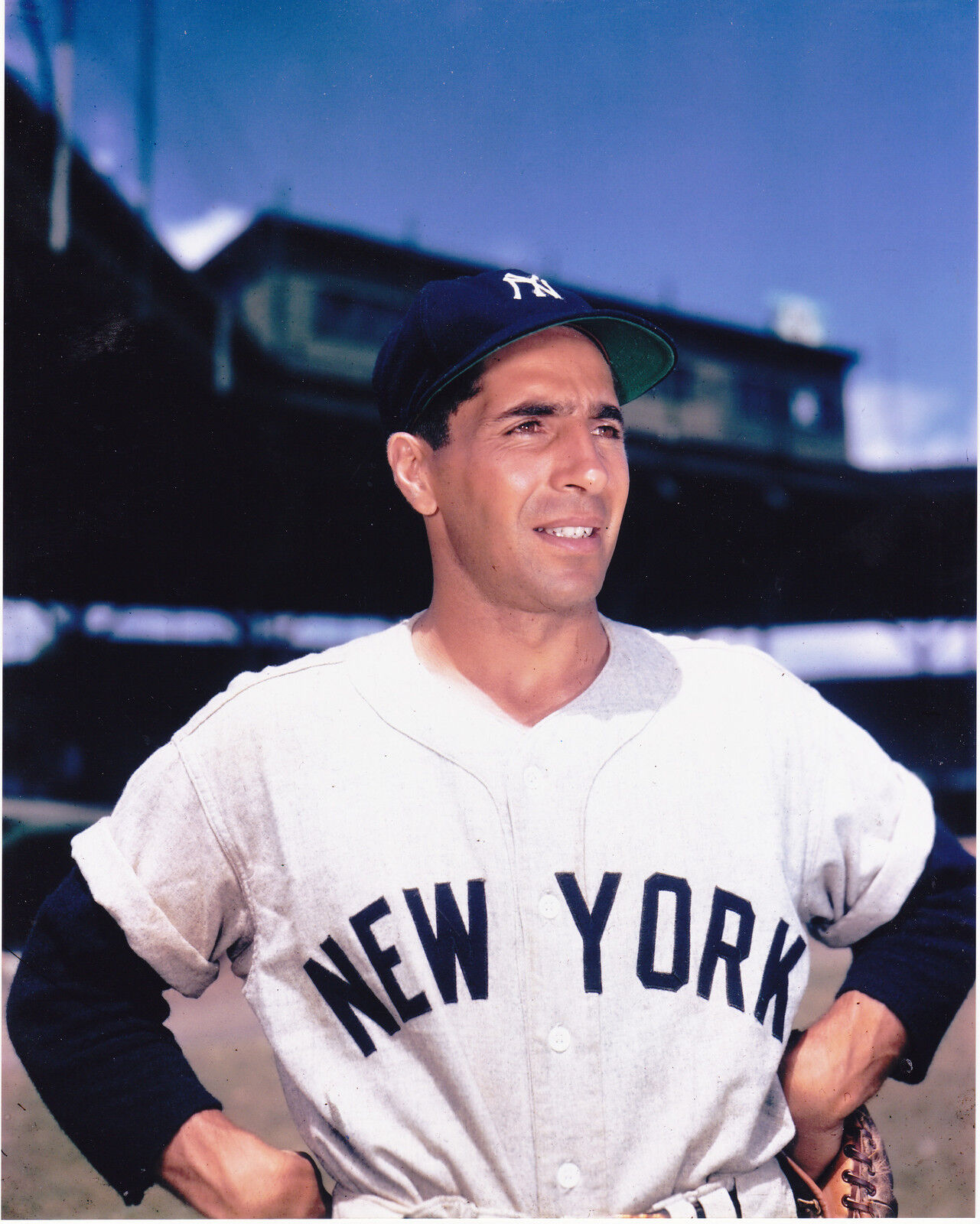 PHIL RIZZUTO NEW YORK YANKEES COLOR ACTION 8x10