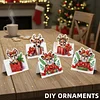 Kit de cartes de v&oelig;ux de peinture en diamant de No&euml;l 6Pcs pour adultes