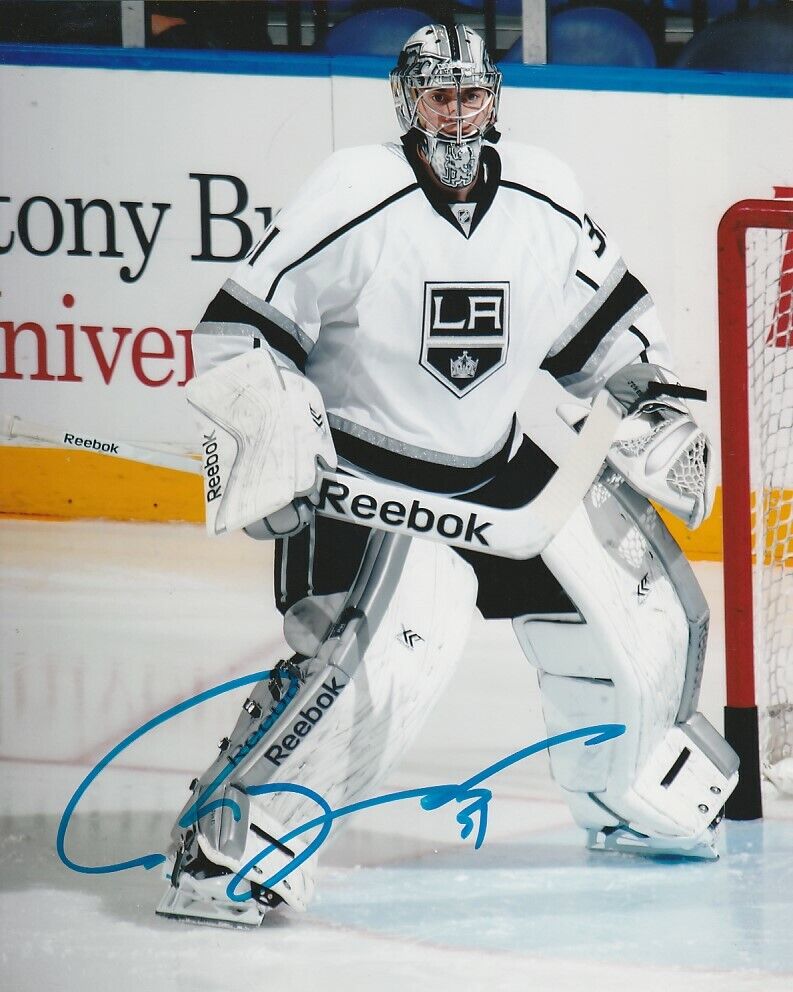 MARTIN JONES SIGNED LOS ANGELES LA KINGS GOALIE 8x10 Photo Poster painting #2 Autograph PROOF!