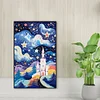 Diamond Painting-DIY Full Round Drill Abstract Starry Sky Castle(40x60cm)
