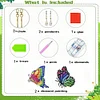 5pcs DIY Diamond Painting Wind Chimes Crystal Window Suncatcher Craft Set Birthday Gifts Home Garden Decor