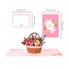 Cartes de v&oelig;ux 3D - Cadeau chaleureux pour maman- F&ecirc;te des m&egrave;res